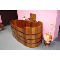 Holzbadewanne 135x73 cm Badezuber