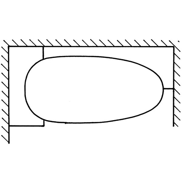 Wandanschlussverkleidung Nische