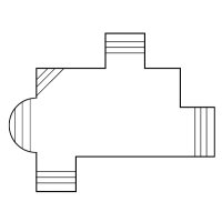 Treppenelemente für Luftpolsterfolie (gerade Treppe)