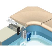 Sicherheitsbefestigung für Rolladenabdeckung (unter...