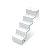 Pooltreppe Eleganz 60 (Wand) einfarbig