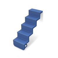 Pooltreppe Eleganz 60 (Wand) einfarbig