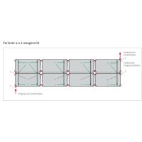 Solarabsorber-Set HelioPool® 4 x 2 waagrecht, 9,6 m²