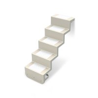 Pooltreppe Eleganz 60 (Wand) abgesetzte Stufen