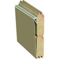 Holzpool BIG Achteck | 470 x 470 x 124 cm | Folienfarbe sand