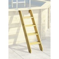 Holzpool BIG Achteck | 470 x 470 x 124 cm | Folienfarbe sand